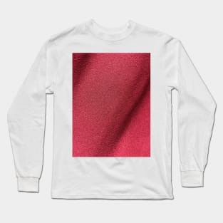 Red textile texture Long Sleeve T-Shirt